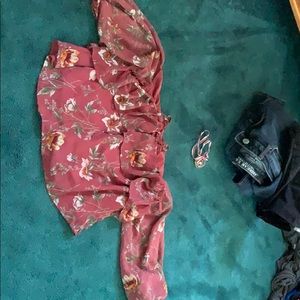 medium american eagle blouse